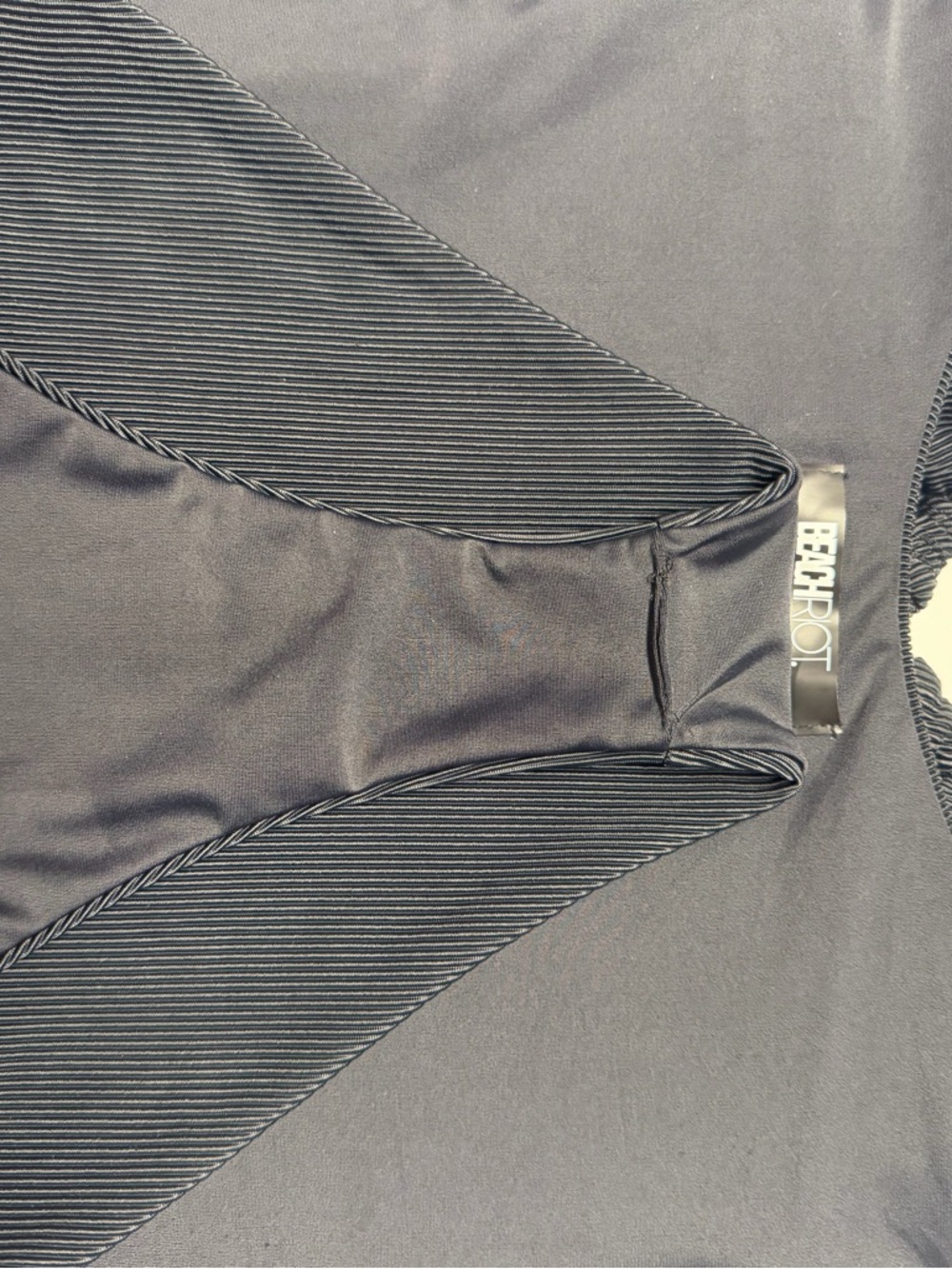 Beach Riot Size Medium Black Ribbed Phoenix Halter One-Piece Swimsuit - Picture 5 of 5